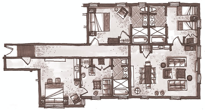 Captain Chase Grand Suite Floor Plan