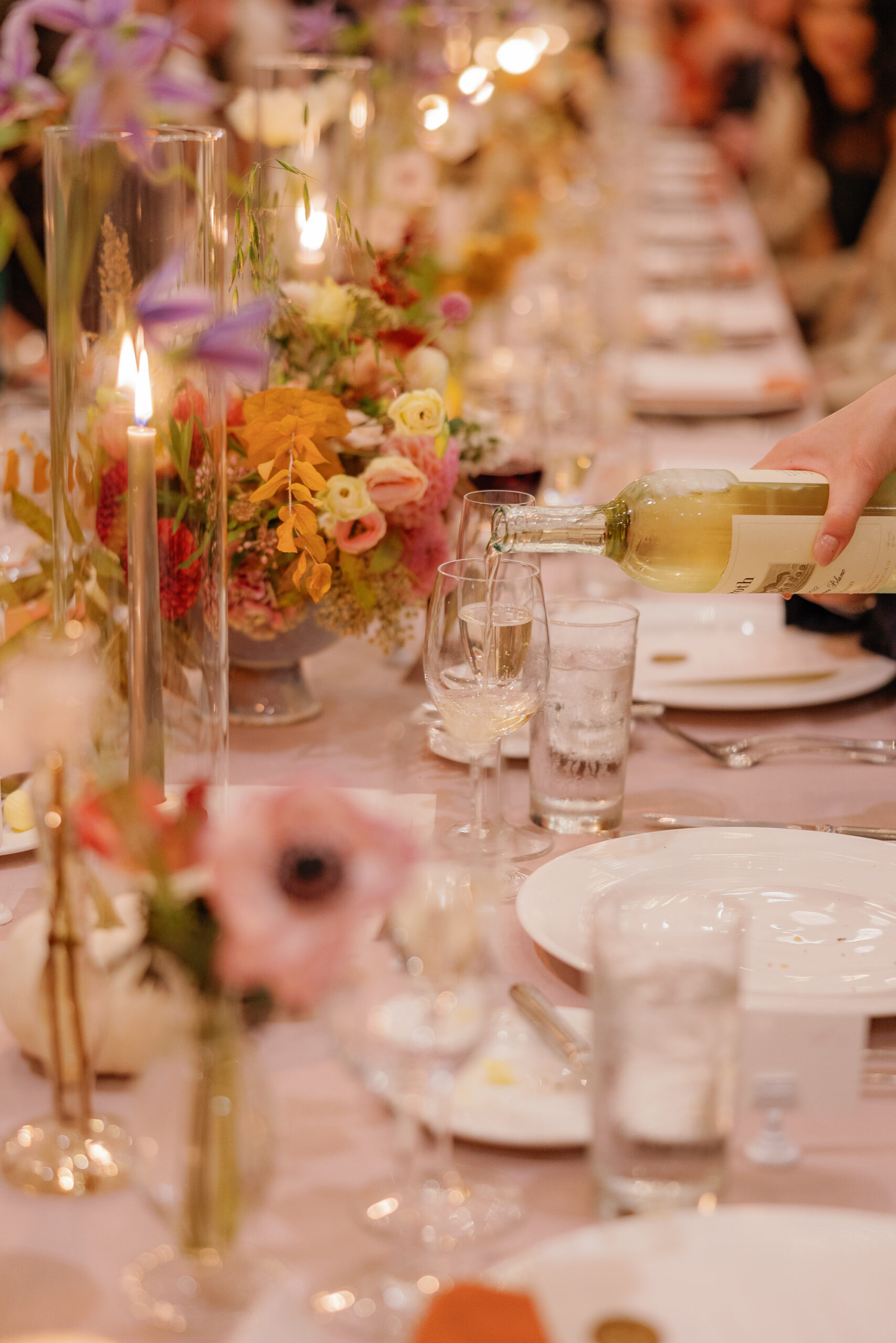 A gorgeous room decorated for a wedding