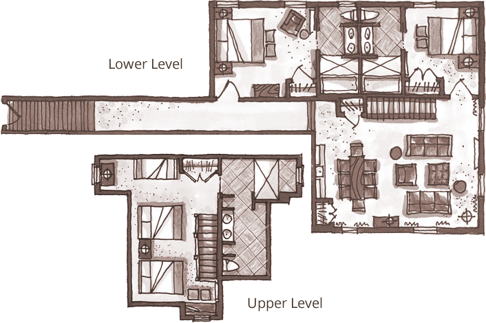 Captain Daggett Grand Suite Floor Plan